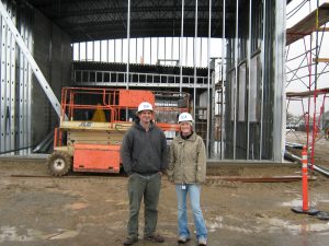 Rob Holtz, Project Superintendent and Erin Holobing